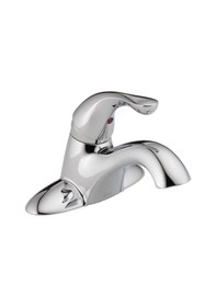 Resim Klasik Banyo Bataryası, Banyo Lavabosu İçin Krom Banyo Bataryası, Banyo Lavabo Bataryası, Mühür Teknolojisi, Metal Tahliye Montajı, Krom 520-mpu-dst, 5 X 6.5 X 5 İnç Açık Bej 