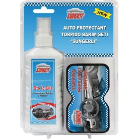 Resim Autokit Torpido Temizleyici Bakım Seti Süngerli 