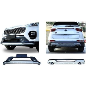 Resim Autogp Kia Sportage Ön Ve Arka Tampon Koruma Difüzör 2016 / 2019 