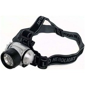 Resim Büro Ev Ofis İş Güvenliği İçin Pilli Lamba 9led Işıklı Baret Kafa Feneri Gri 