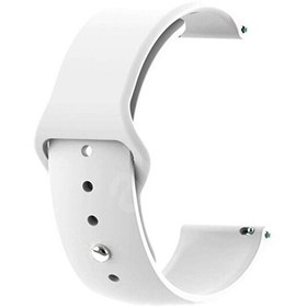 Resim Honor Watch GS 3 Mat Düz Klasik Silikon KRD 11 Beyaz Kordon 