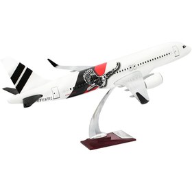 Resim zekupp Airbus 320-200 1/60 Ölçek Kartal Tasarım Beyaz Keman BoyMaket Uçak 