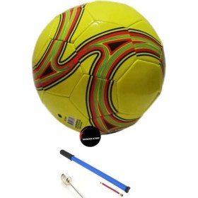 Resim Top Rock Store Toprock Dikişli Futbol Topu Tüm Sahalara Uygun Şişirme Pompası Hediyeli 