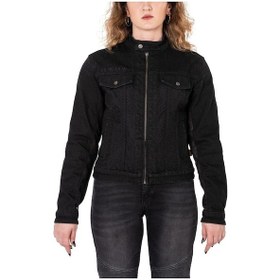 Resim Thebikerjeans Black Ice Korumalı File Motosiklet Kot Montu Kadın 