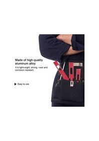 Resim Ulzyvf 3'lü Alüminyum Ölçüm Cetveli - Metrik/inç Marangoz Aleti 