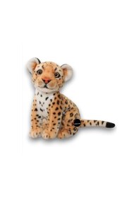 Resim Sevimli Kaplan Leopar Peluş Oyuncak 30 Cm Hediyelik Uyku Arkadaşı Beyaz 