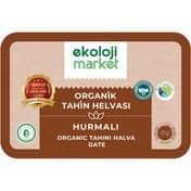 Resim EKOLOJİ MARKET Organik Tahin Helvası Hurmalı 200g 