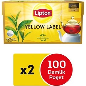 Resim Lipton Yellow Label Demlik Poşet Çay 100'lü X 2 Adet 