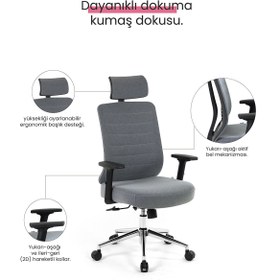Resim Seduna Thunder Pro Fab Yönetici Koltuğu | Ofis Sandalyesi | Hareketli Kol 
