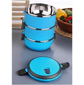 Resim Genel Markalar Freshbox Güntaç 3 Katlı Sızdırmaz Yemek Termosu Sefer Tası 2.25 Lt Kırmızı 