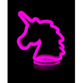 Resim Kuzenler Store Neon Işıklı Unicorn Masa Gece Lambası 