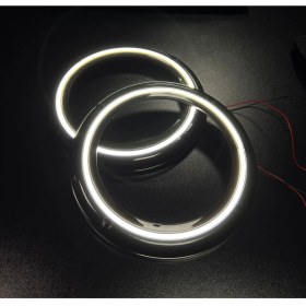 Resim Pozart Peteksiz Neon Işıklı 20CM Midrange Hoparlör Kapağı Plastik 1takım 2ADET Hoparlörünüz Görünür 
