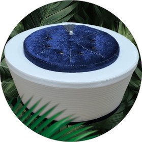Resim Fabrikam06 Lüks Lacivert Sarık Cami Ve İmam Sarığı Namaz Sarığı S091 56 Cm Beyaz - Lacivert 