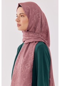 Resim Mirsoy Scarf Daka Desen Parlak Jakar Şal - Leylak Leylak 