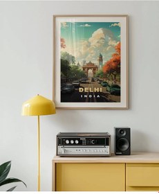 Resim Çerçevesiz Poster Delhi'nin Renkli Yolları 