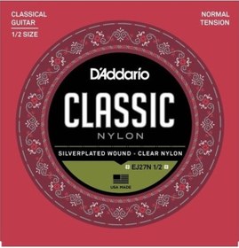 Resim D'addario Ej27N 1/2 Klasik Gitar Tel Seti 1/2 . Sılverplated Wou 