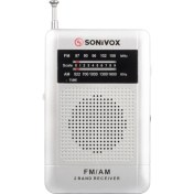 Resim Sah Teknik Gümüş Renk Cep Tipi Analog Fm Radyo VS-R115 