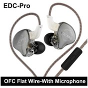 Resim Yeni Kz Edc Pro Kulaklık Dinamik Kulak İçi Monitör Kulaklıklar Hifi Stereo Gray With Mic 