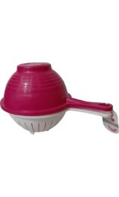 Resim Geseus Moonstar Küvetli Süzgeç Pratik Çift Yönlü Süzgeç-Clb-355-Fuşya+Beyaz 