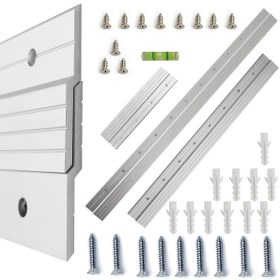 Resim Klasik Alüminyum Fransız Kilit Hanger, Kilitli Z Bar Duvar Montaj Braketi Donanım Seti, Oval Shape, Tek Resim Çerçevesi, Yatay Yön, Değiştirilebilir Mat, Duvar Sanatı, Aynalar, Paneller, Dolaplar, Beyaz Tahta için Elektrik Gerektirmez - Z Klipsleri Destekler 