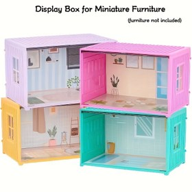 Resim Simülasyon mini ev modeli süsler kale villası bulmaca konteyner süsü 