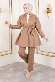 Resim Tesettür Dünyası Lara Scuba Takım TSD250128 Camel 