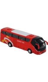 Resim Çebi Toys Metal Çekbırak Sesli Işıklı Yolcu Otobüs Kırmızı 