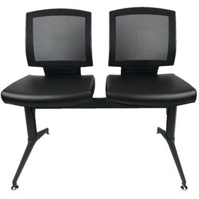 Resim Kutuofis Goldsit Reks Ikili Bekleme Koltuğu 322 F (Siyah Deri) 