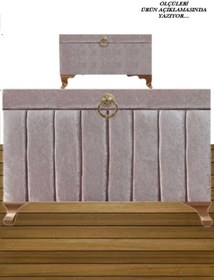 Resim Hasret Çeyiz Çeyiz Sandığı Damat Nişan Bohça Gelin Sandık 2li 0312 