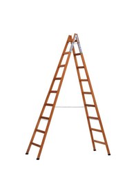 Resim Buse 9 Basamaklı A Tipi Katlanır Gürgen Ahşap Merdiven 290cm 