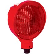 Resim Hayat Trafik Solar Yuvarlak Flaşör (Kırmızı) 