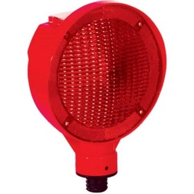 Resim Hayat Trafik Solar Yuvarlak Flaşör (Kırmızı) 