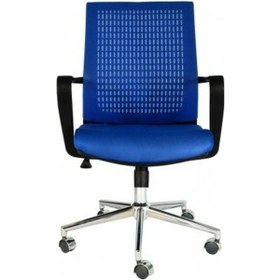 Resim Koltukstilim Comfort Krom Fileli Yönetici Koltuğu Mavi 
