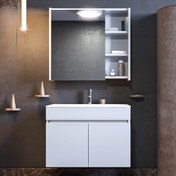 Resim Galata Banyo Dolabı Takımı 75 cm Beyaz 