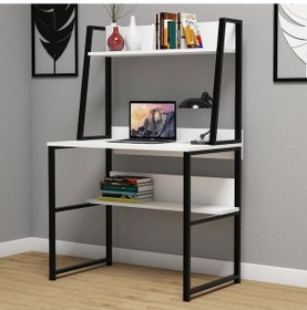 Resim Yesst Momento 90 Cmraflı Çalışma Masası Beyaz 