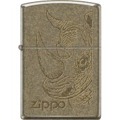 Resim Zippo Big Five Rhino Head Çakmak 
