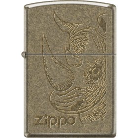 Resim Zippo Big Five Rhino Head Çakmak 