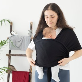 Resim Discovery Siyah Bebek Kanguru Sling - TEK BEDEN 