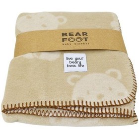 Resim Bear Foot Pamuk Bebek Battaniyesi Kahverengi 100 75 Kahverengi 