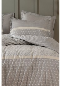 Resim Yataş Bedding Amora Çift Kişilik Ranforce Nevresim Takımı - Gri 