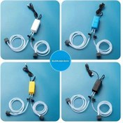 Resim Ultra-Sessiz USB Çift Uçlu Akvaryum Hava Pompası ve Hava Taşları - Balık Tankları, Boru Sistemleri & Açık Havada Balık Tutma için Verimli Oksijenatör, Siyah/Mavi/Beyaz/Sarı Seçenekleri, Pil Gerektirmez, Balık Akvaryumu İçin Hava Pompası 