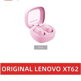 Resim Xt62 Pembe Lenovo Xt62 Kulaklık Bluetooth 5.3 Kablosuz Kulaklık Düşük Gecikmeli Kulaklıklar Mini Hifi Spor Kulaklık Mic Hd Arama İle 