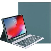 Resim Sunsky Y-C11B 2021 iPad Pro 11 Için Bluetooth Klavye Kılıfı (2021)KOYU Yeşil (Yurt Dışından) 