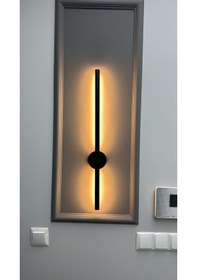 Resim 12 W Siyah Dekoratif Led Duvar Aplik 3000k Gün Işığı 220 Volt Siyah 