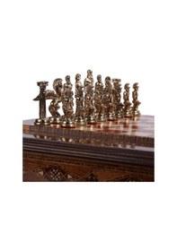 Resim Satranç Taşı İsteyene Gifthome Büyük Metal Parlak Pe 