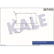 Resim KALE OTO Radyatör 367400 Su Radyatörü 80 86-95 1.6I 1.8I 2.0I Nac 590X322X34 