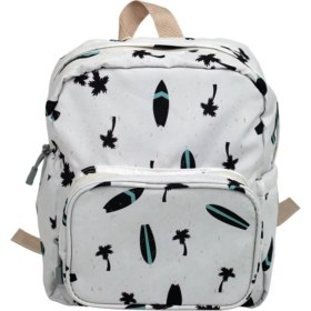 Resim Surf Tahtası Tasarımlı Unisex Çocuk Sırt Çantası 