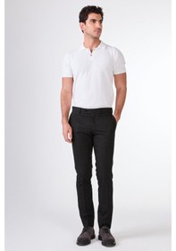 Resim Dufy Siyah Erkek Slim Fit Düz Pantolon - 103924 Siyah 