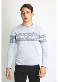 Resim Layyagosta Erkek Triko Kazak Gri (504887616) Gri 