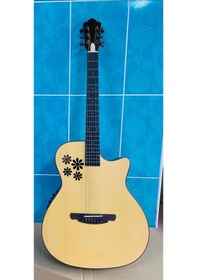 Resim Champes Ch7-Ceq Ceviz Ağacı 41'' Jumbo Elektro Akustik Gitar 